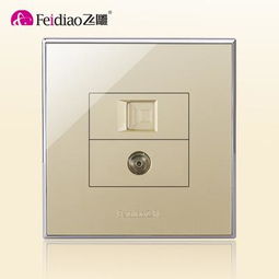 飞雕香槟金86型A9TV1DN1Z插座 齐家网产品库详解